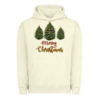 Pigment Pistachio merry christmas trees Urban Hoodie - RanaPortraitStore