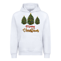 White merry christmas trees Urban Hoodie - RanaPortraitStore