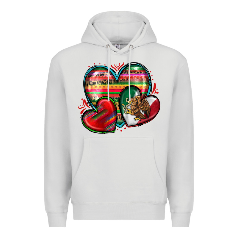 Mexican Hearts Premium Hoodie by Zillion Design Studio | Teevron