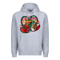 Heather Grey mexican hearts Premium Hoodie - Zillion Design Studio
