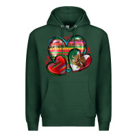 Sports Green mexican hearts Premium Hoodie - Zillion Design Studio