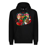 Black mexican hearts Premium Hoodie - Zillion Design Studio