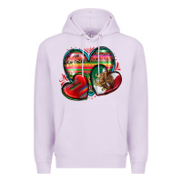 Lilac mexican hearts Premium Hoodie - Zillion Design Studio