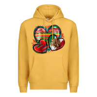 Mustard mexican hearts Premium Hoodie - Zillion Design Studio