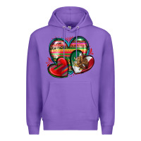 Purple mexican hearts Premium Hoodie - Zillion Design Studio