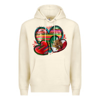 Sandshell mexican hearts Premium Hoodie - Zillion Design Studio