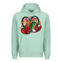 Seafoam mexican hearts Premium Hoodie - Zillion Design Studio