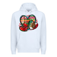 White mexican hearts Premium Hoodie - Zillion Design Studio