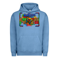 Pigment Pebble Blue autism mimi Urban Hoodie - Zillion Design Studio