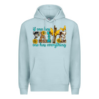 Blue Mist if one has faith one has everything Premium Hoodie - texasbilliewilder