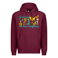 Burgundy if one has faith one has everything Premium Hoodie - texasbilliewilder