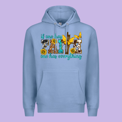 If One Has Faith One Has Everything Premium Hoodie Designed By Texasbilliewilder