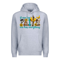 Heather Grey if one has faith one has everything Premium Hoodie - texasbilliewilder