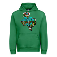 Emerald Merry Christmas Texas Map Urban Hoodie - RanaPortraitStore
