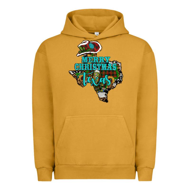 Merry Christmas Texas Map Urban Hoodie by RanaPortraitStore | Teevron