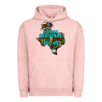 Pigment Salmon Merry Christmas Texas Map Urban Hoodie - RanaPortraitStore