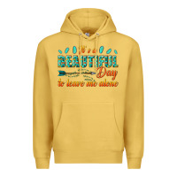 Antique Gold its a beautiful day to leave me alone Premium Hoodie - texasbilliewilder