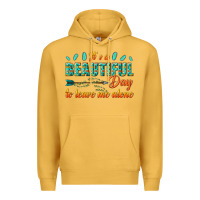 Mustard its a beautiful day to leave me alone Premium Hoodie - texasbilliewilder