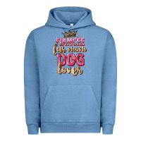 Pigment Pebble Blue fiancée fur mom dog lover Urban Hoodie - Zillion Design Studio