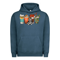 Pigment Midnight Navy alaskan husky dog coffee cups Urban Hoodie - texasbilliewilder