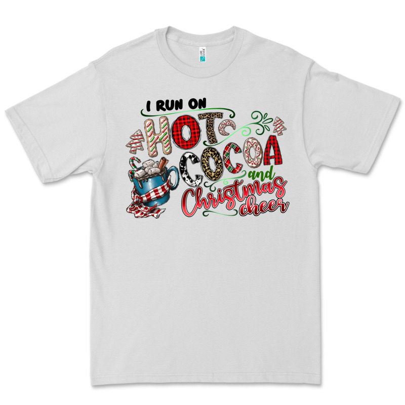 I Run Hot Cocoa And Christmas Cheer Premium Tee by CowhideDigitalArt | Teevron