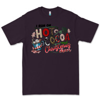 Plum I Run Hot Cocoa And Christmas Cheer Premium Tee - CowhideDigitalArt