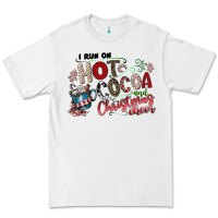 White I Run Hot Cocoa And Christmas Cheer Premium Tee - CowhideDigitalArt