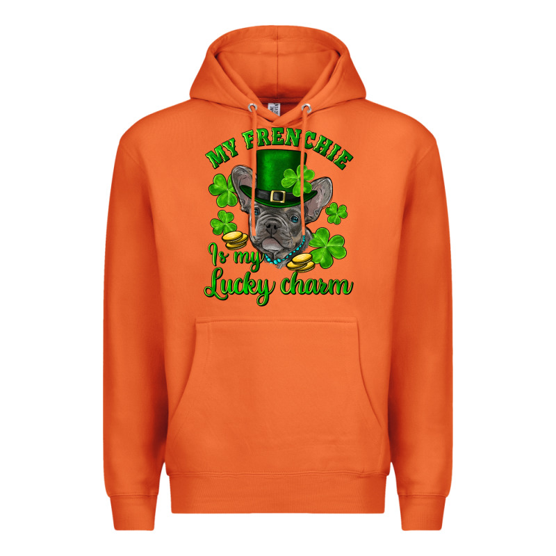 St.patrick's Day My French Bulldog Is My Lucky Charm Premium Hoodie by RanaPortraitStore | Teevron