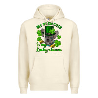 Sandshell st.patrick's day my french bulldog is my lucky charm Premium Hoodie - RanaPortraitStore