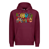 Burgundy love mexico Premium Hoodie - Zillion Design Studio