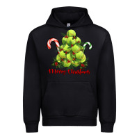 Black Merry Christmas Tennis Urban Hoodie - RanaPortraitStore