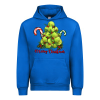 Cobalt Merry Christmas Tennis Urban Hoodie - RanaPortraitStore