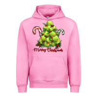 Fuchsia Pink Merry Christmas Tennis Urban Hoodie - RanaPortraitStore