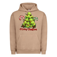 Pigment Burro Merry Christmas Tennis Urban Hoodie - RanaPortraitStore