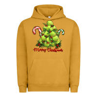 Pigment Peanut Butter Merry Christmas Tennis Urban Hoodie - RanaPortraitStore