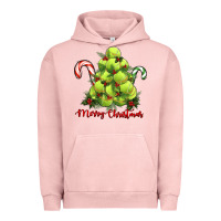Pigment Salmon Merry Christmas Tennis Urban Hoodie - RanaPortraitStore