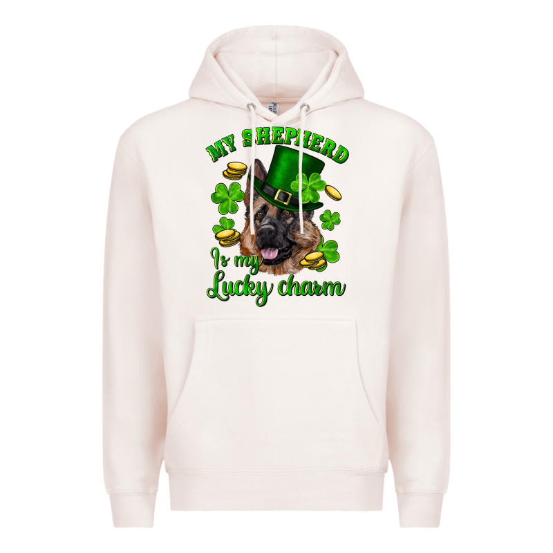 St.patrick's Day My Shepherd Is My Lucky Charm Premium Hoodie by RanaPortraitStore | Teevron