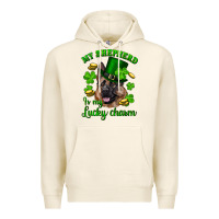 Tofu st.patrick's day my shepherd is my lucky charm Premium Hoodie - RanaPortraitStore