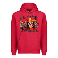 Cardinal la mama mas chingona Premium Hoodie - Zillion Design Studio