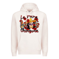 Pale Pink la mama mas chingona Premium Hoodie - Zillion Design Studio