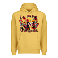 Antique Gold la mama mas chingona Premium Hoodie - Zillion Design Studio