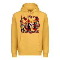 Mustard la mama mas chingona Premium Hoodie - Zillion Design Studio