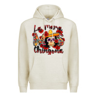Oatmeal Heather la mama mas chingona Premium Hoodie - Zillion Design Studio