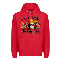 Red la mama mas chingona Premium Hoodie - Zillion Design Studio