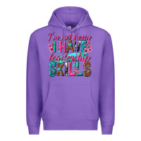 Purple im not bossy i have leadership skills Premium Hoodie - texasbilliewilder