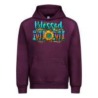 Mauve Wine blessed mimi Urban Hoodie - Zillion Design Studio