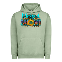 Pigment Oil Green blessed mimi Urban Hoodie - Zillion Design Studio