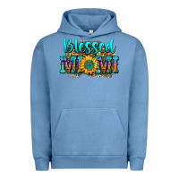 Pigment Pebble Blue blessed mimi Urban Hoodie - Zillion Design Studio