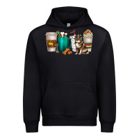 Black australian shepherd dog coffee cups Urban Hoodie - texasbilliewilder
