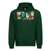 Forest Green australian shepherd dog coffee cups Urban Hoodie - texasbilliewilder